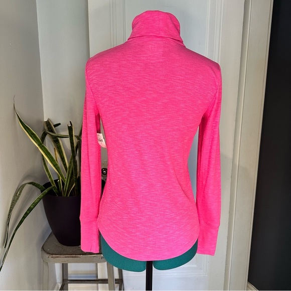 NWT GAP Essential Rib Turtleneck T-Shirt fuchsia SMALL - Picture 7 of 12